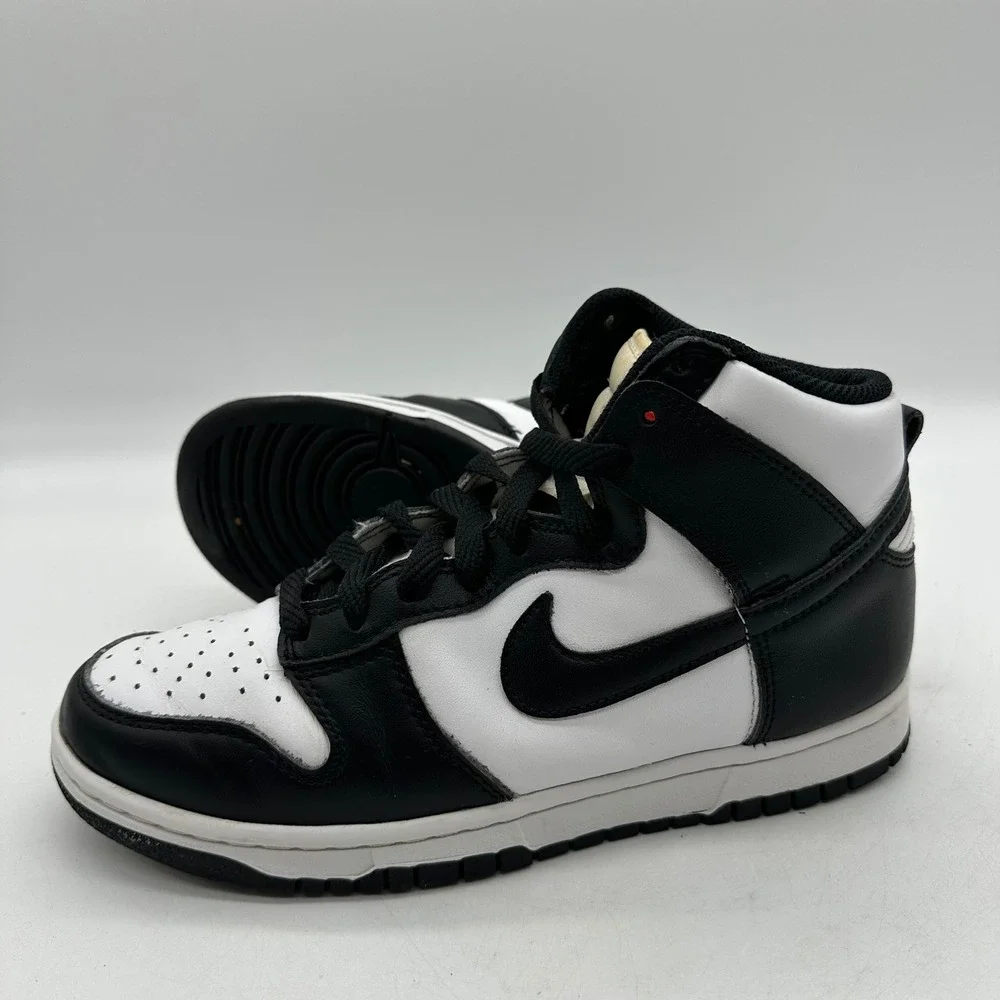 Nike DD1869-103 Womens Size 8 Dunk High Panda Sneakers White Black High Top Shoe